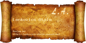 Lenkovics Atala névjegykártya